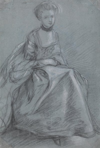 Una mujer sentada de Thomas Gainsborough